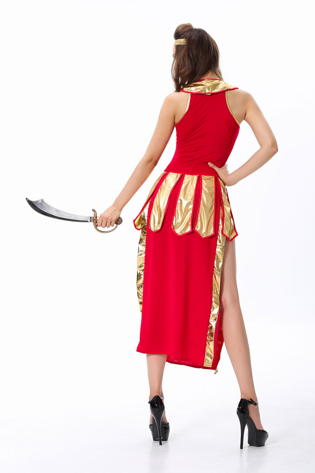 F1460 Red Greek Goddess Sexy Costume.